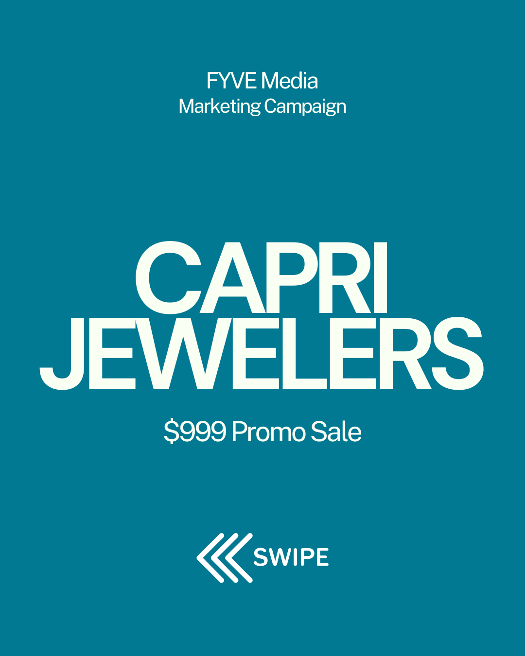 FYVE Media marketing campaign cover for Capri Jewelers